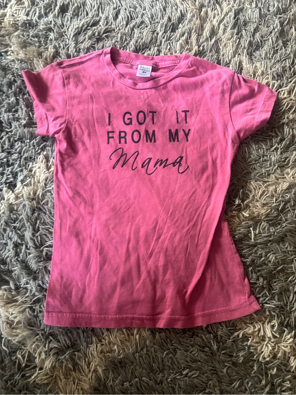 Pink Kids' 'I Got It From My Mama' Graphic Tee